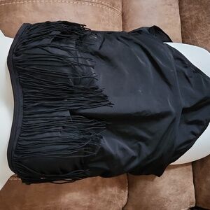 Emerald Bay fringe black swimsuit